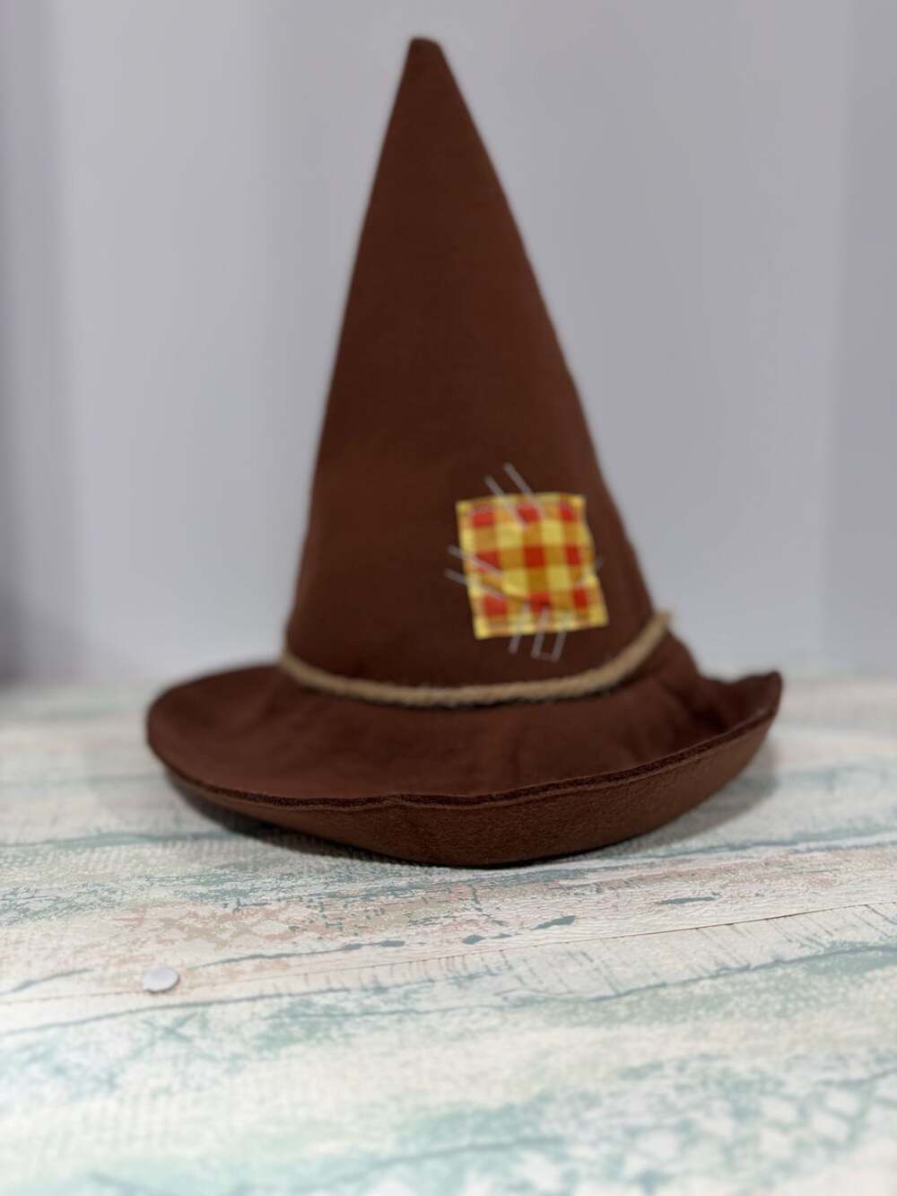 Unbranded Brown Scarecrow Witch Hat Costume Accessory